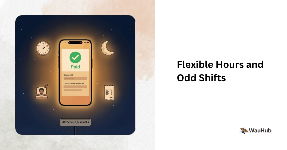 Woman on sofa at night with laptop glow and WhatsApp notification on phone