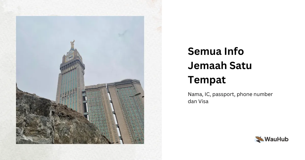 WAUHUB Sistem Data Jemaah Umrah