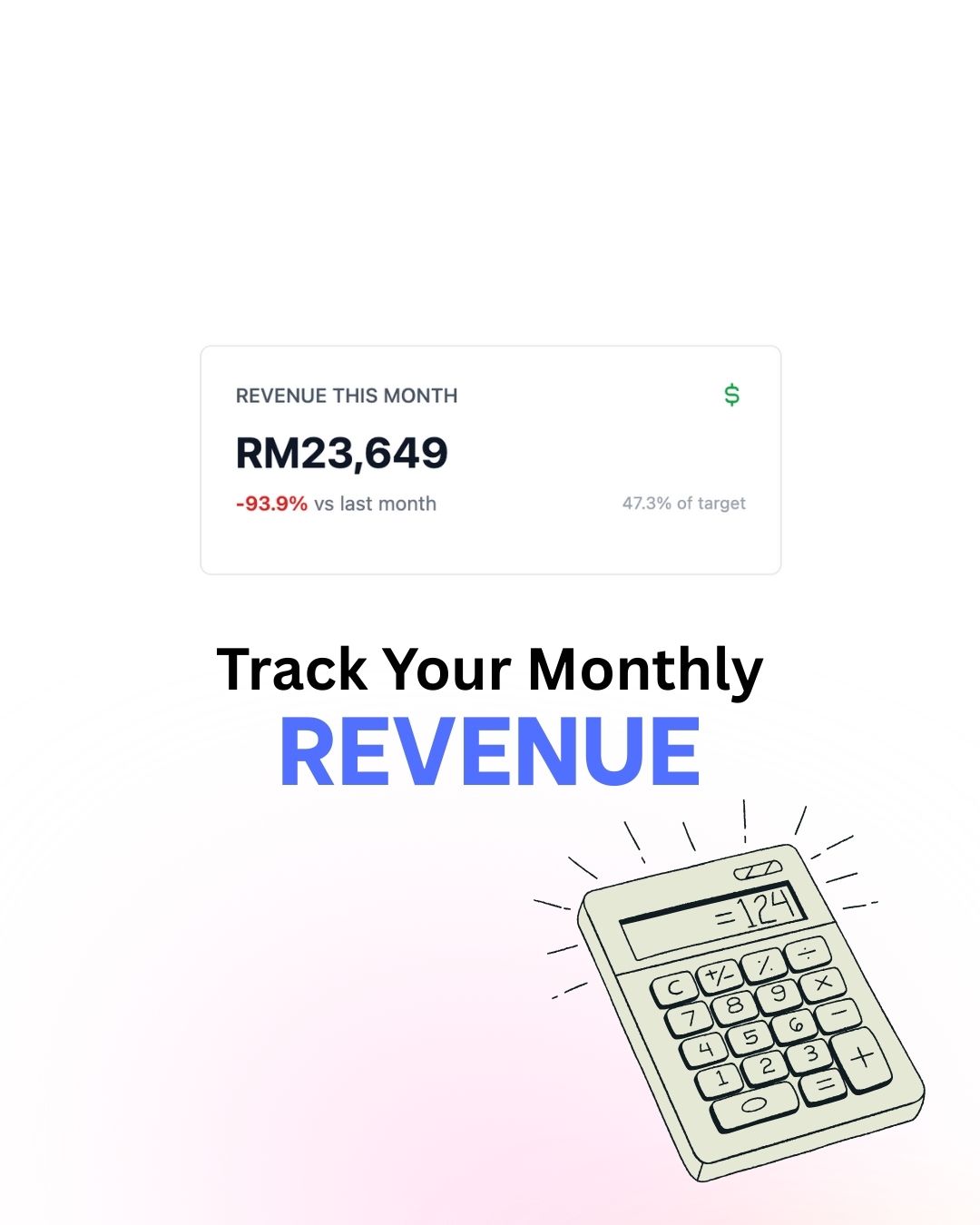 Track your revenue dashboard