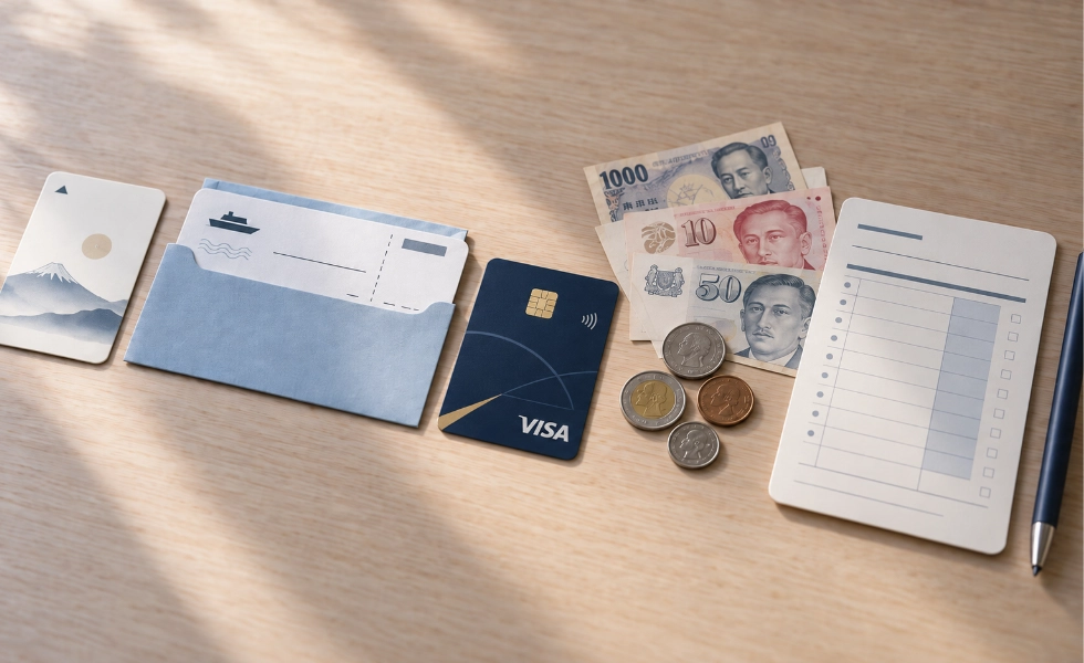 One travel itinerary connected across foreign currencies and Malaysian reporting