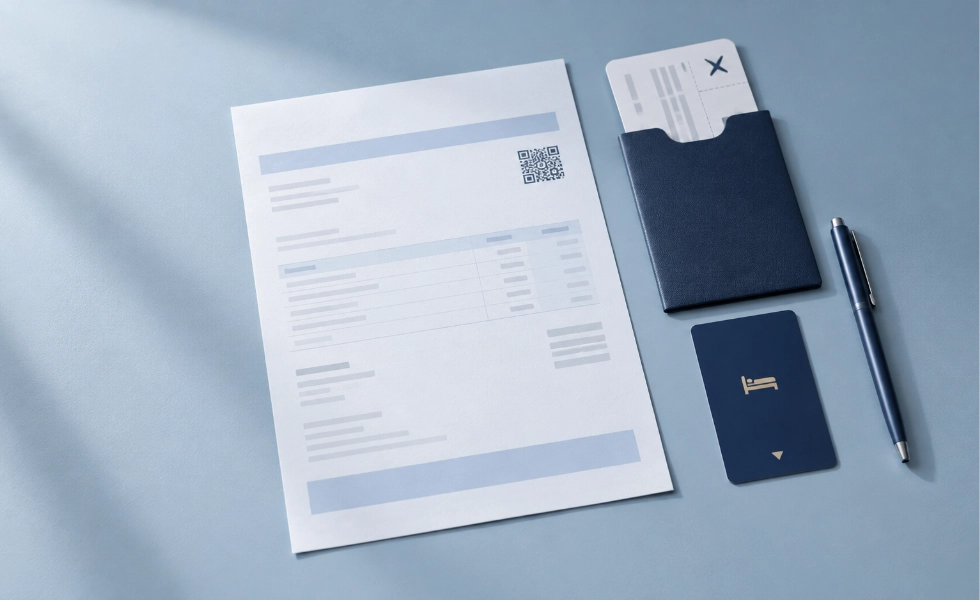 Travel invoices, supplier costs, and bank movements connected to one trip